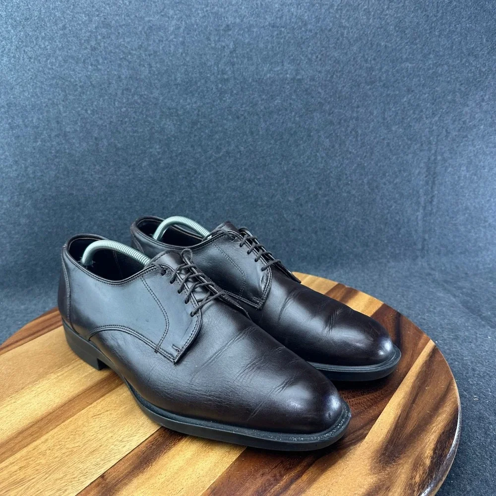 ALLEN EDMONDS Provo 4244 Plain Toe Bluchers Comfort Heel Men's Sz 11.5D